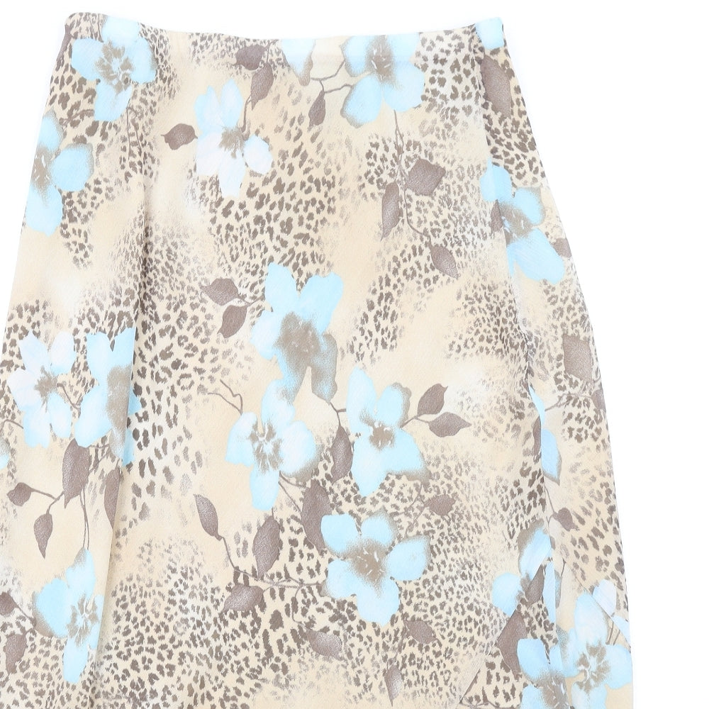 Paul Separates Womens Multicoloured Geometric Viscose A-Line Skirt Size 12