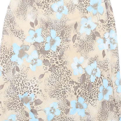 Paul Separates Womens Multicoloured Geometric Viscose A-Line Skirt Size 12