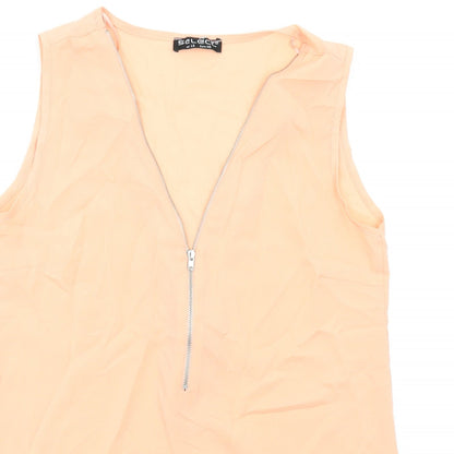 Womens UK Size 12 Select Pink Basic Tank