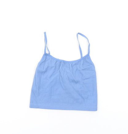 Womens UK Size S Stradivarius Blue Camisole Tank