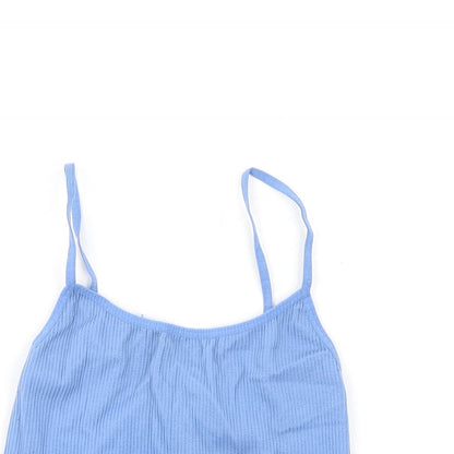 Womens UK Size S Stradivarius Blue Camisole Tank