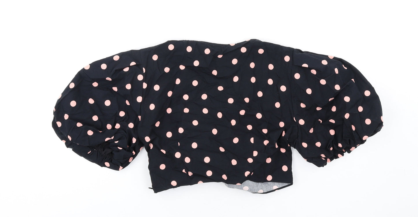Womens UK Size 12 River Island Black Basic Blouse