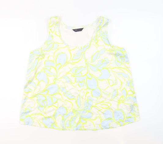 Womens UK Size 14 Marks and Spencer Ivory Basic Tank