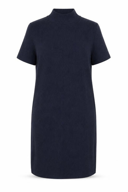 Marks and Spencer Womens Blue Polyester A-Line Size 16 Mock Neck Pullover