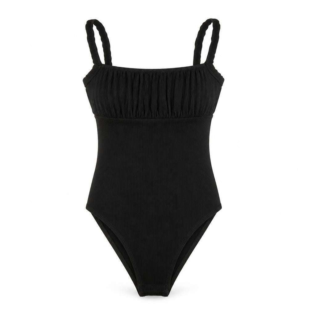 Womens UK Size 6 Topshop One-Piece Black Bodysuit