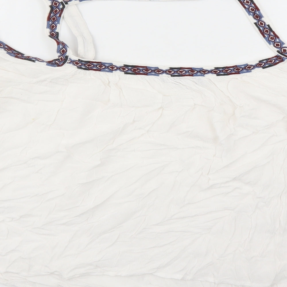 Womens UK Size 16 New Look White Basic Blouse