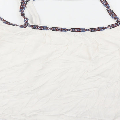 Womens UK Size 16 New Look White Basic Blouse