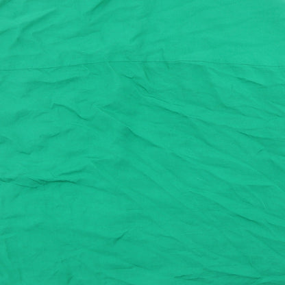 Womens UK Size S Zara Green Basic Button-Up