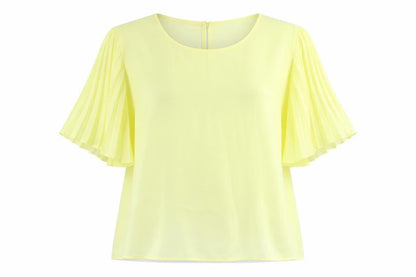 Womens UK Size 18 River Island Yellow Basic Blouse