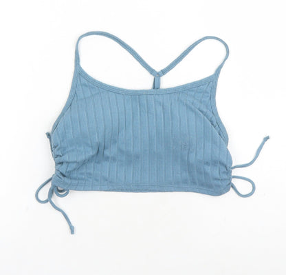 Womens UK Size M Gilly Hicks Blue Cropped Tank