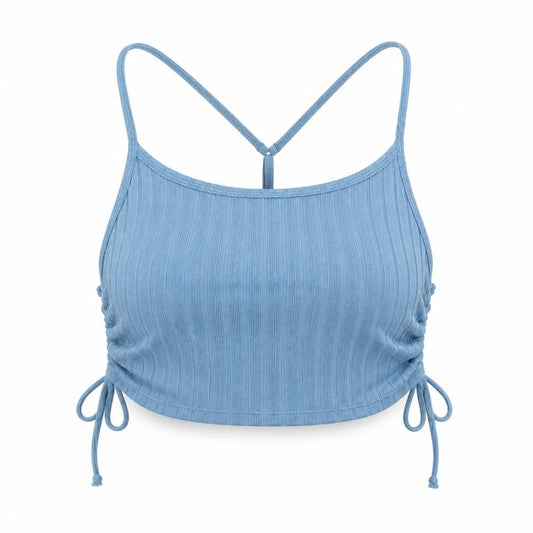 Womens UK Size M Gilly Hicks Blue Cropped Tank