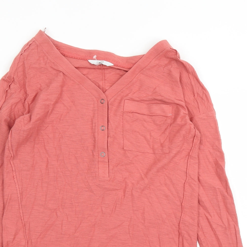 Womens UK Size 6 NEXT Brown Basic T-Shirt