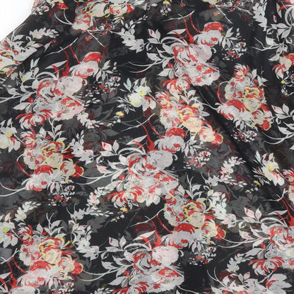 Womens UK Size 18 Evans Black Basic Blouse