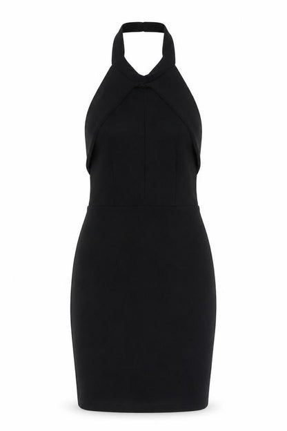 Bella London Womens Black Polyester Bodycon Size 10 Halter Pullover