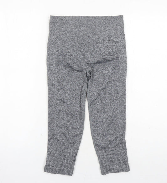 USA Pro Womens Grey Polyamide Capri Leggings Size 8 L16 in Regular