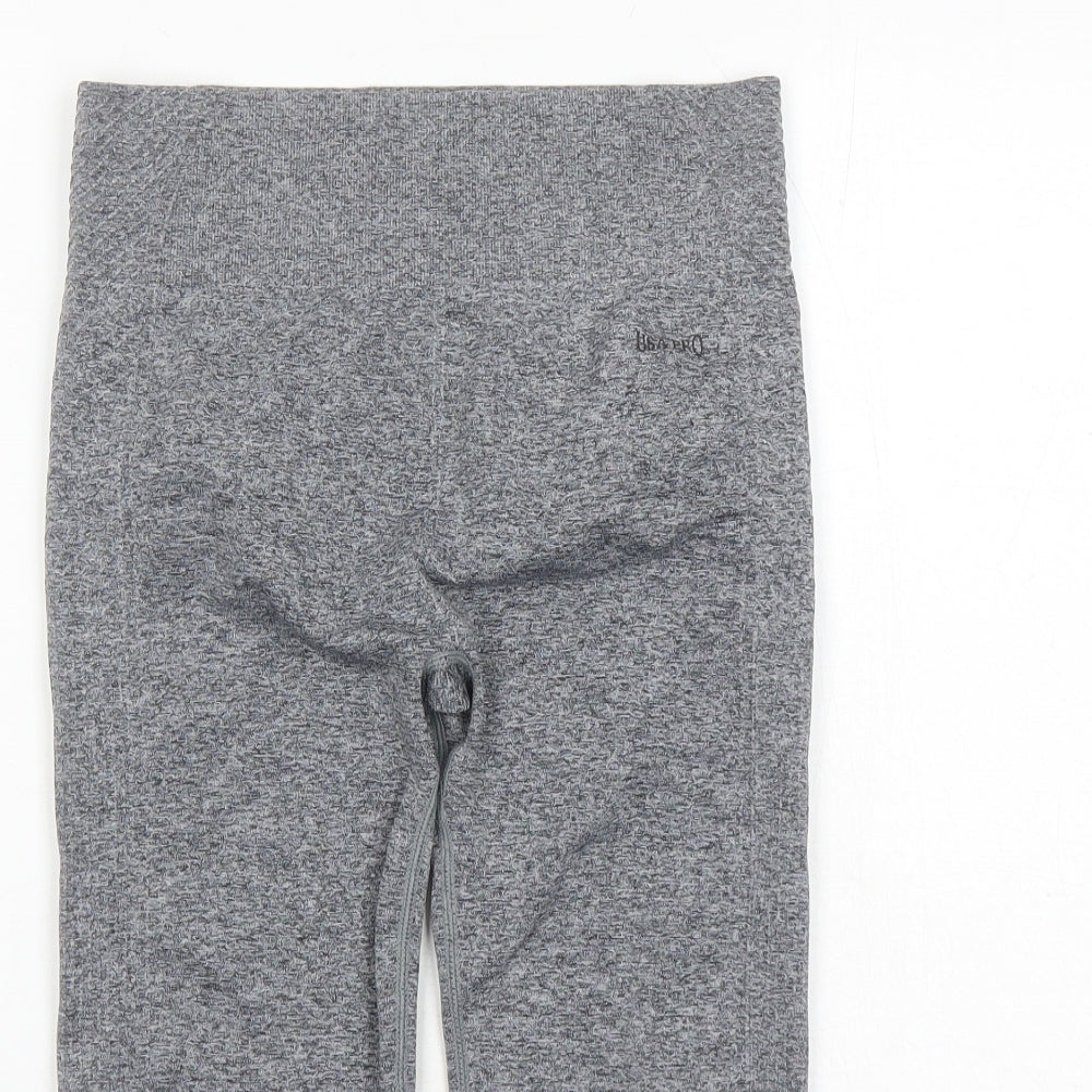 USA Pro Womens Grey Polyamide Capri Leggings Size 8 L16 in Regular