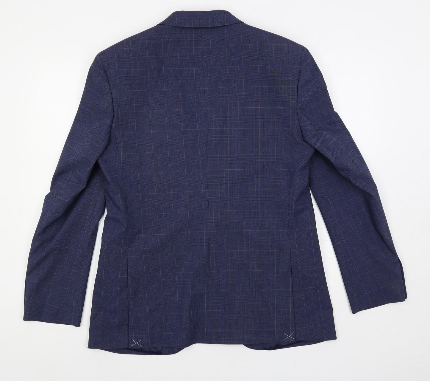 Mens UK Size 40 Marks and Spencer Regular Blue Suit Jacket