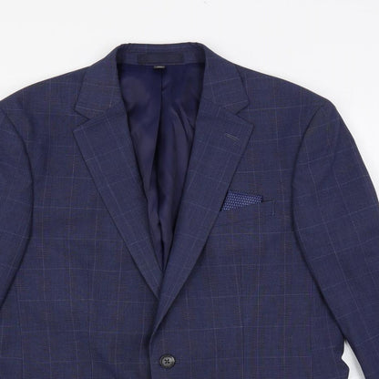 Mens UK Size 40 Marks and Spencer Regular Blue Suit Jacket