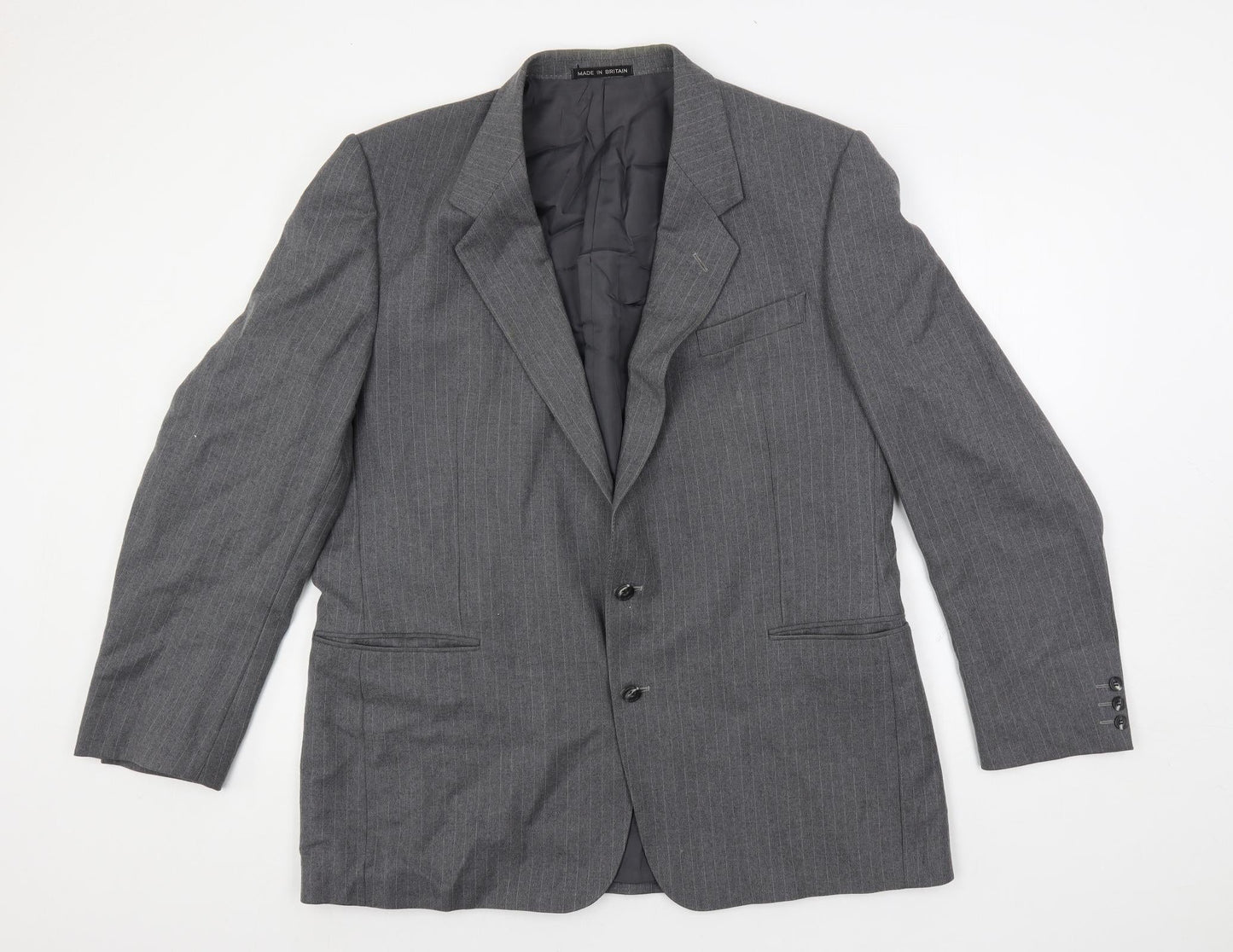 Mens UK Size 46 Dunn & Co Regular Grey Suit Jacket