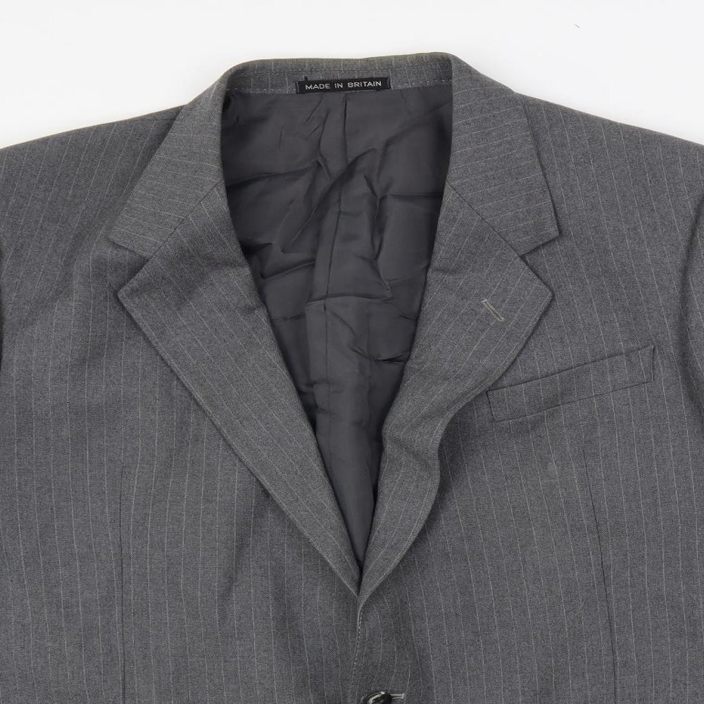 Mens UK Size 46 Dunn & Co Regular Grey Suit Jacket