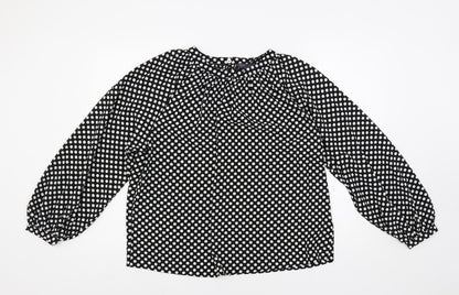 Womens UK Size 8 Marks and Spencer Black Basic Blouse