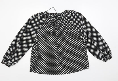 Womens UK Size 8 Marks and Spencer Black Basic Blouse