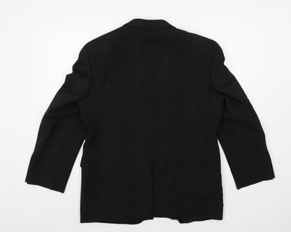 Mens UK Size 38 Tom English Regular Black Suit Jacket