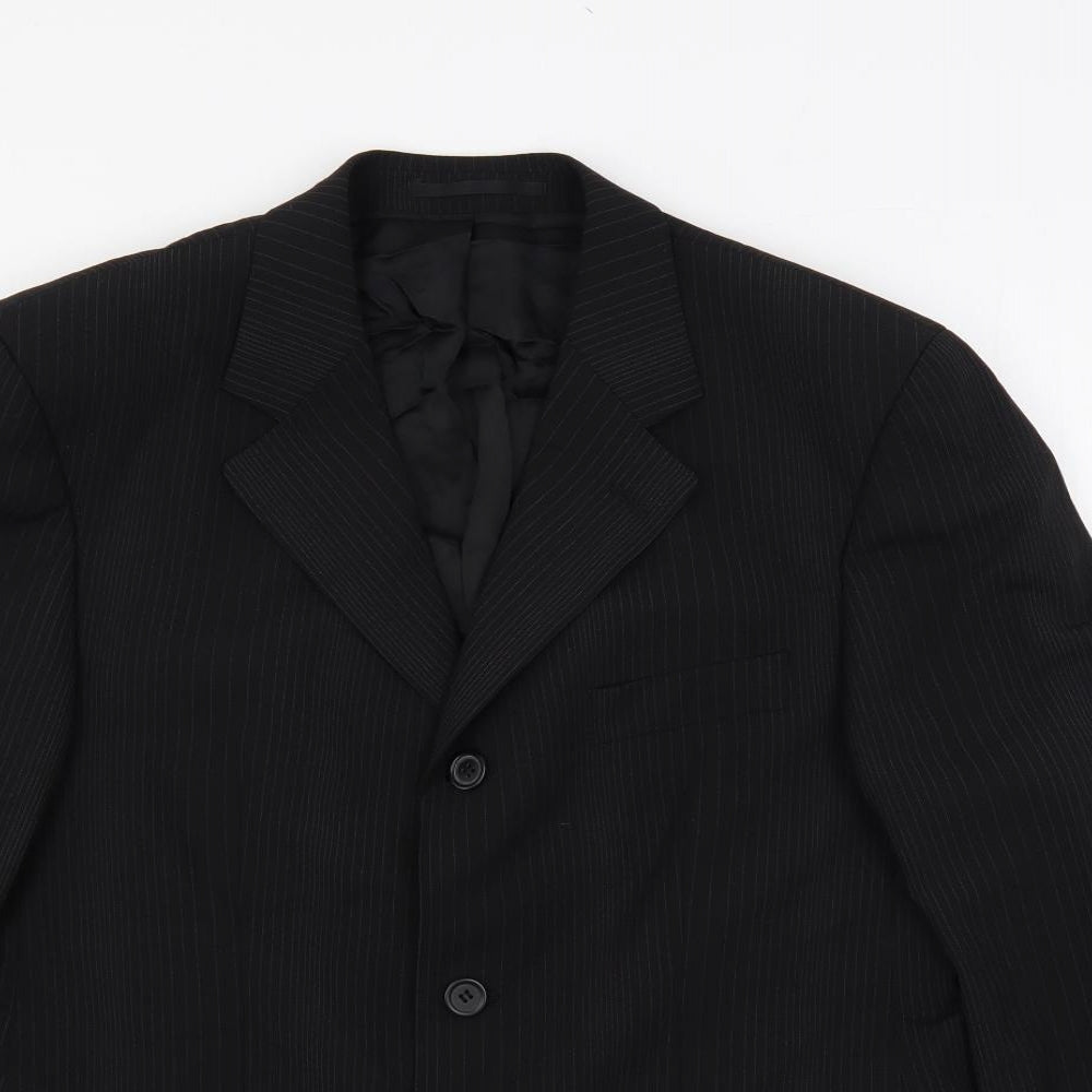 Mens UK Size 38 Tom English Regular Black Suit Jacket