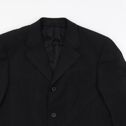 Mens UK Size 38 Tom English Regular Black Suit Jacket