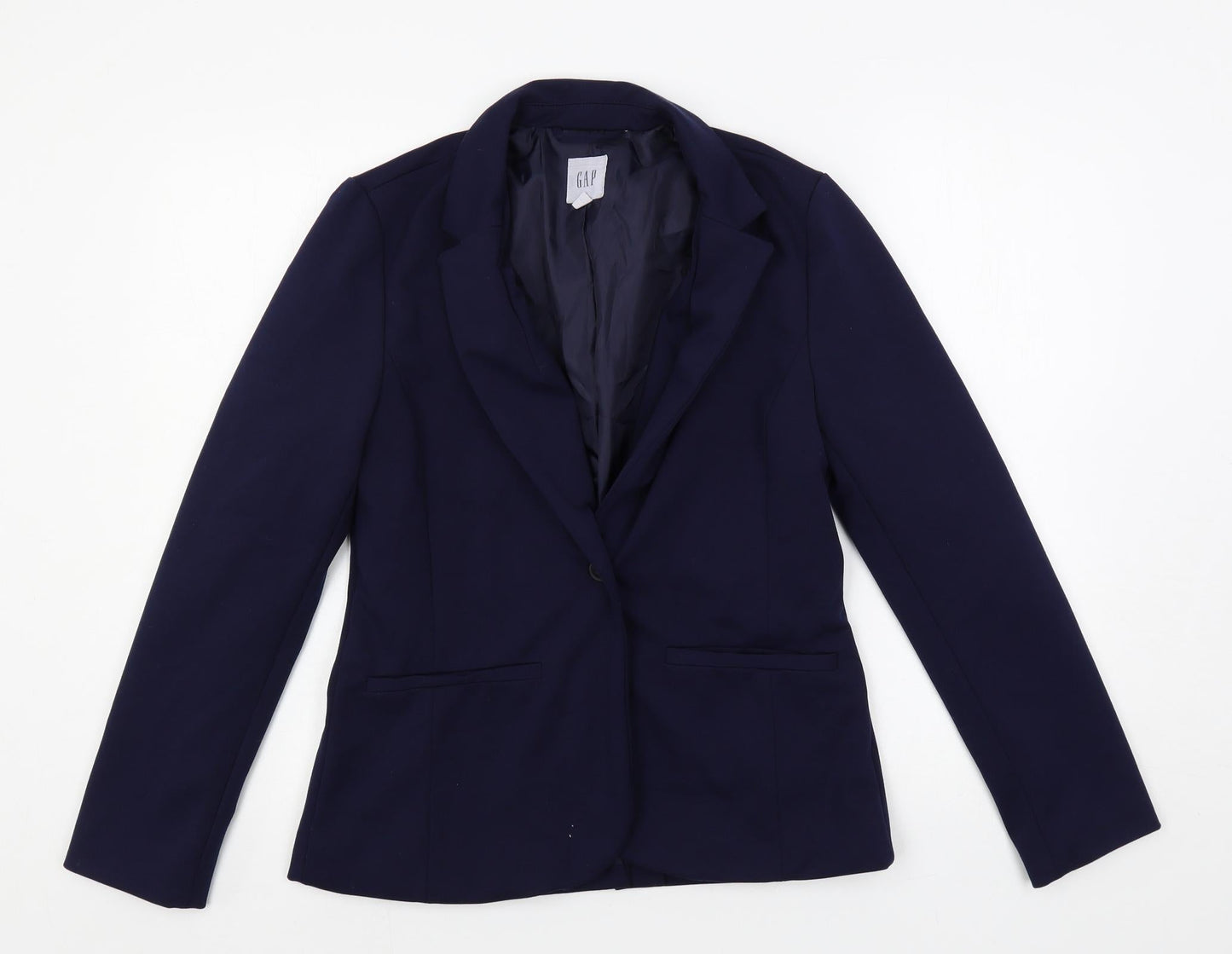 Gap Womens Blue Jacket Blazer Size 6 Button