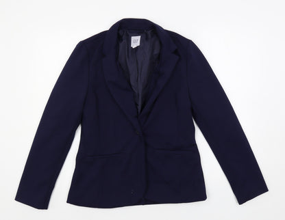 Gap Womens Blue Jacket Blazer Size 6 Button