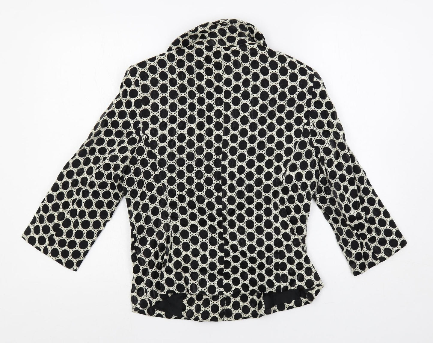 Alex & Co. Womens Black Polka Dot Jacket Blazer Size 10 Button