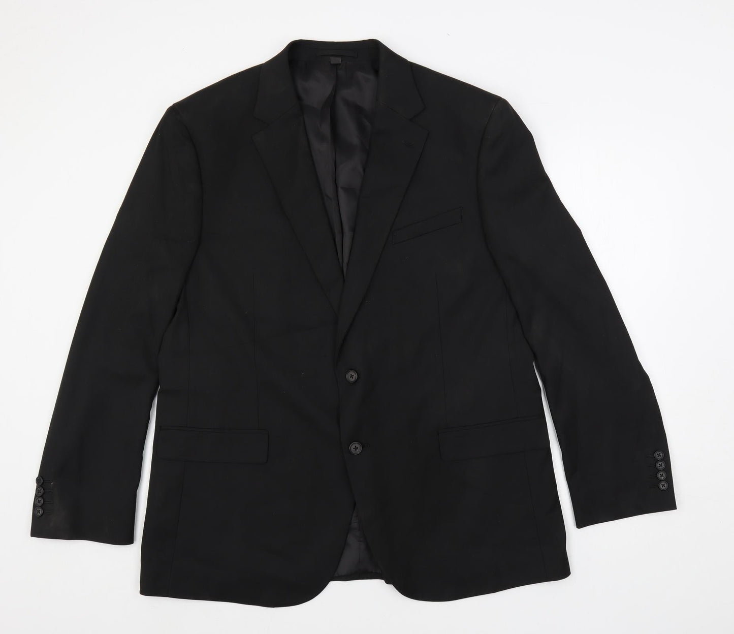 Mens UK Size 44 Marks and Spencer Regular Black Suit Jacket