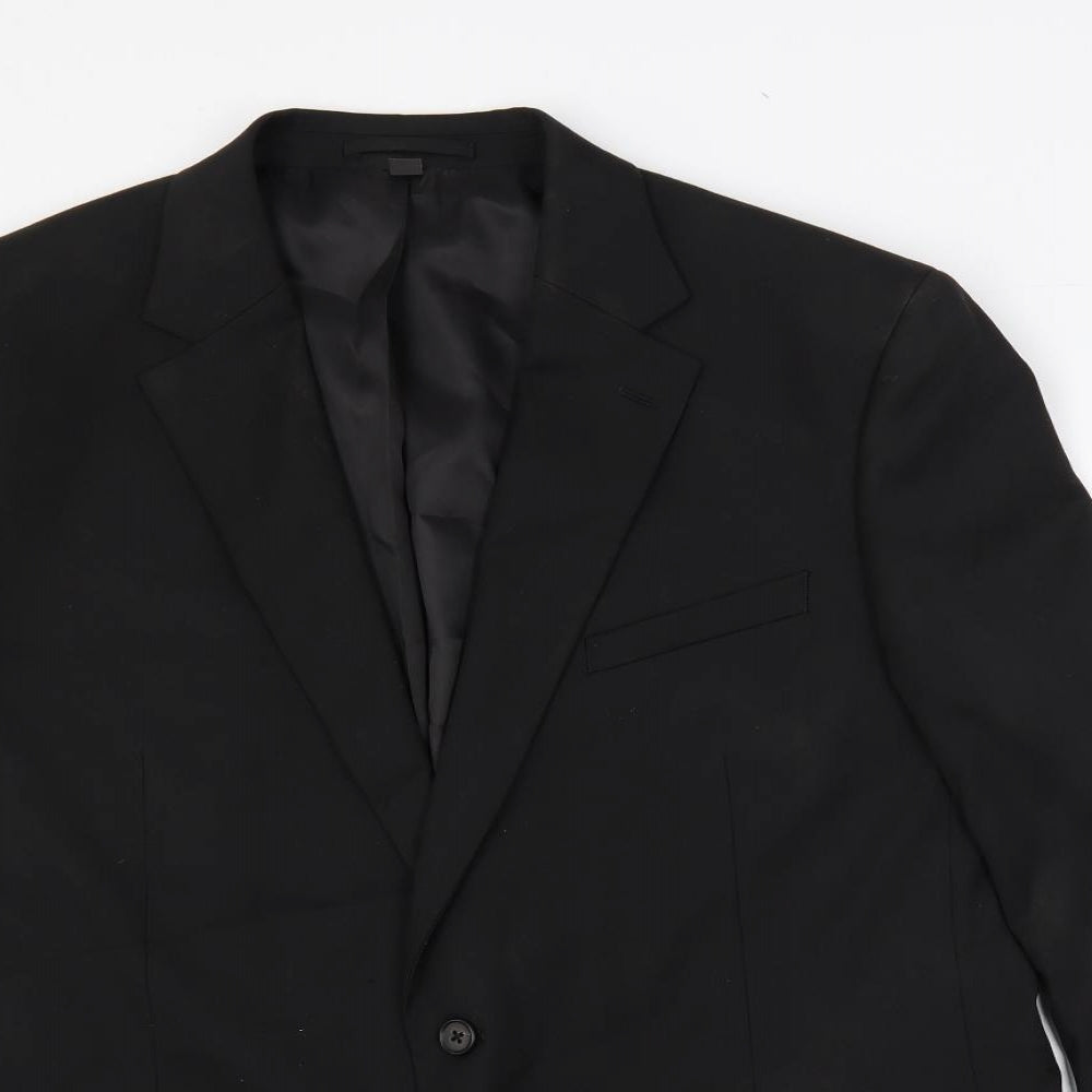 Mens UK Size 44 Marks and Spencer Regular Black Suit Jacket