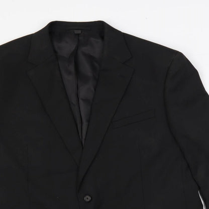 Mens UK Size 44 Marks and Spencer Regular Black Suit Jacket