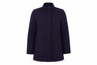 Womens UK Size 18 Classic Purple Overcoat