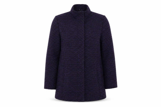 Womens UK Size 18 Classic Purple Overcoat