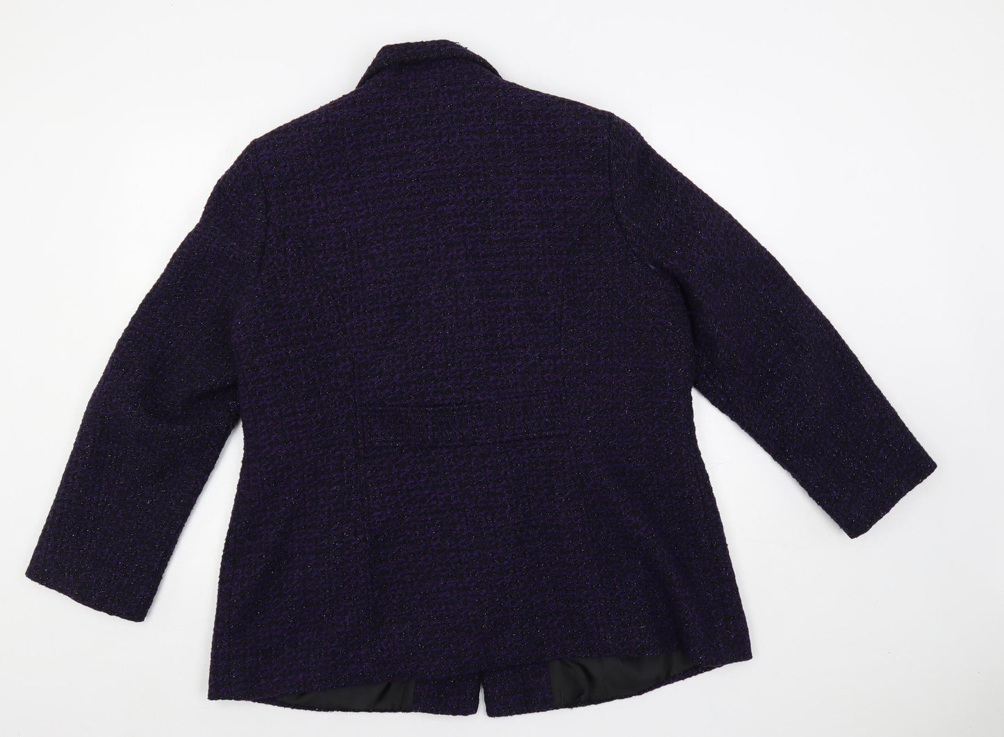 Womens UK Size 18 Classic Purple Overcoat