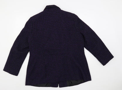Womens UK Size 18 Classic Purple Overcoat