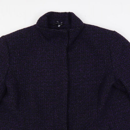 Womens UK Size 18 Classic Purple Overcoat