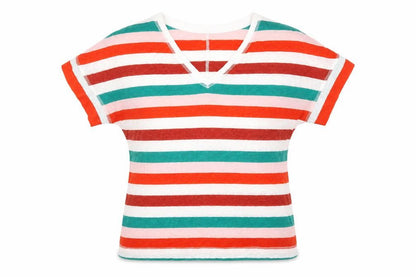 Womens UK Size 8 Marks and Spencer Multicoloured Basic T-Shirt