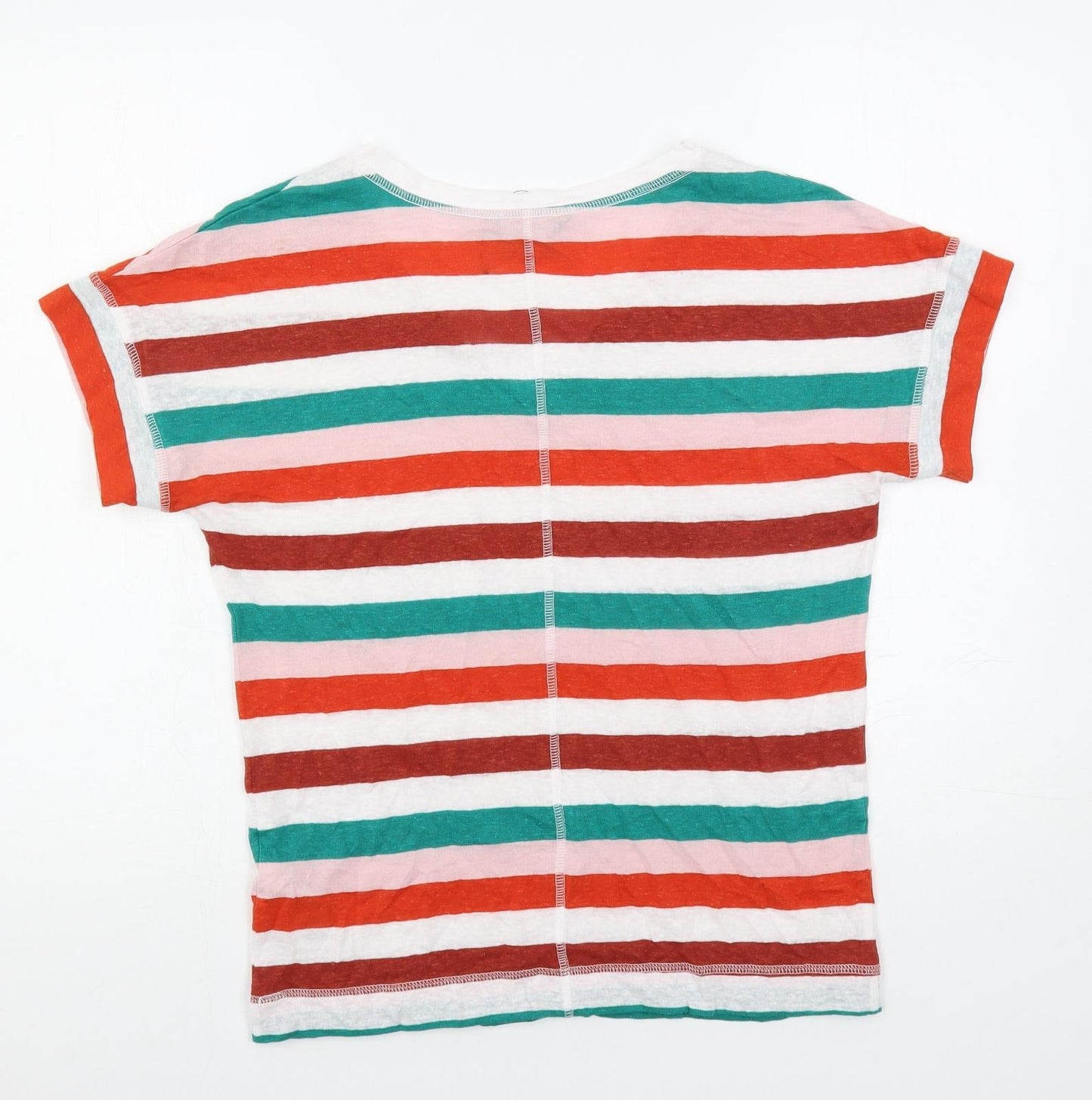 Womens UK Size 8 Marks and Spencer Multicoloured Basic T-Shirt