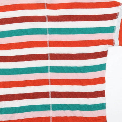Womens UK Size 8 Marks and Spencer Multicoloured Basic T-Shirt
