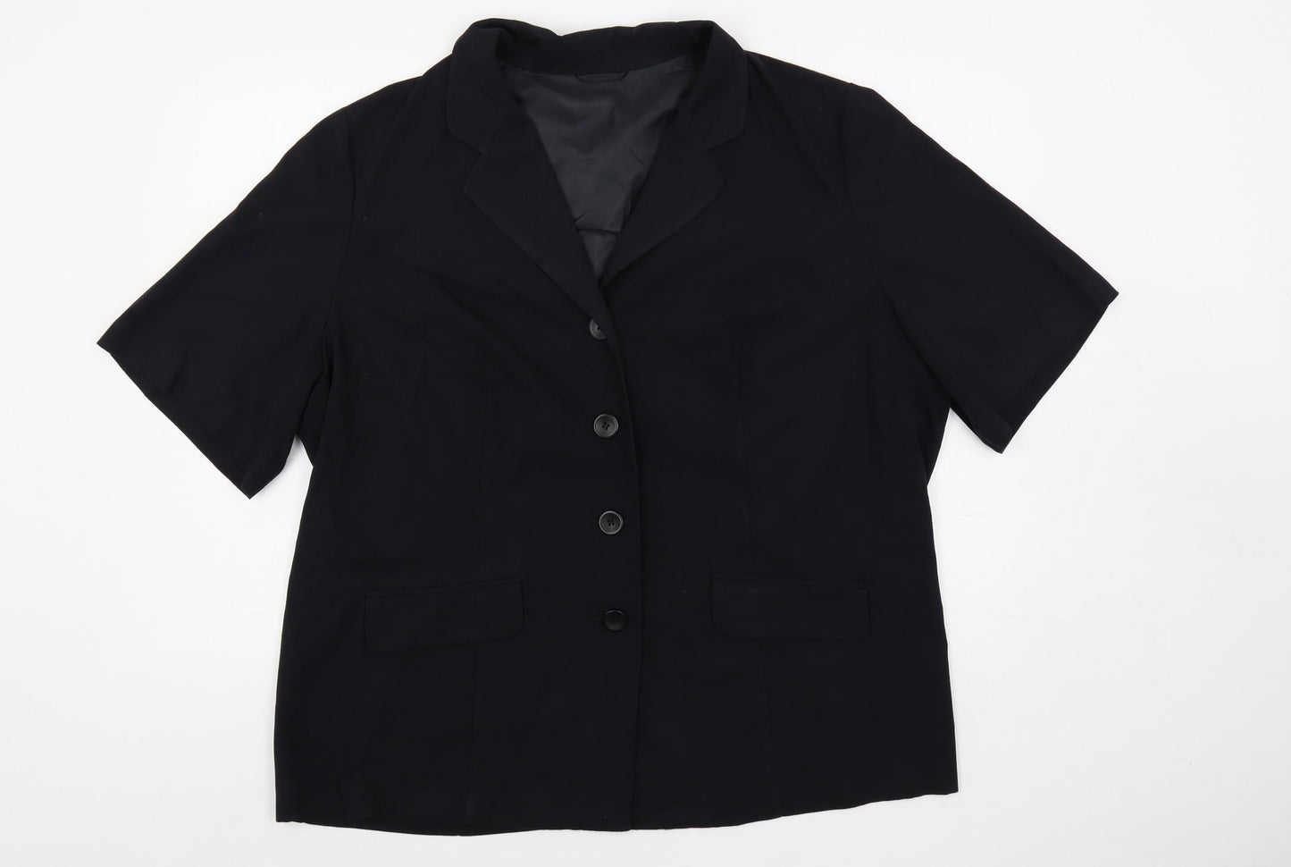 essence Womens Blue Jacket Blazer Size 24 Button