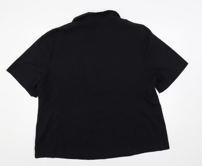 essence Womens Blue Jacket Blazer Size 24 Button