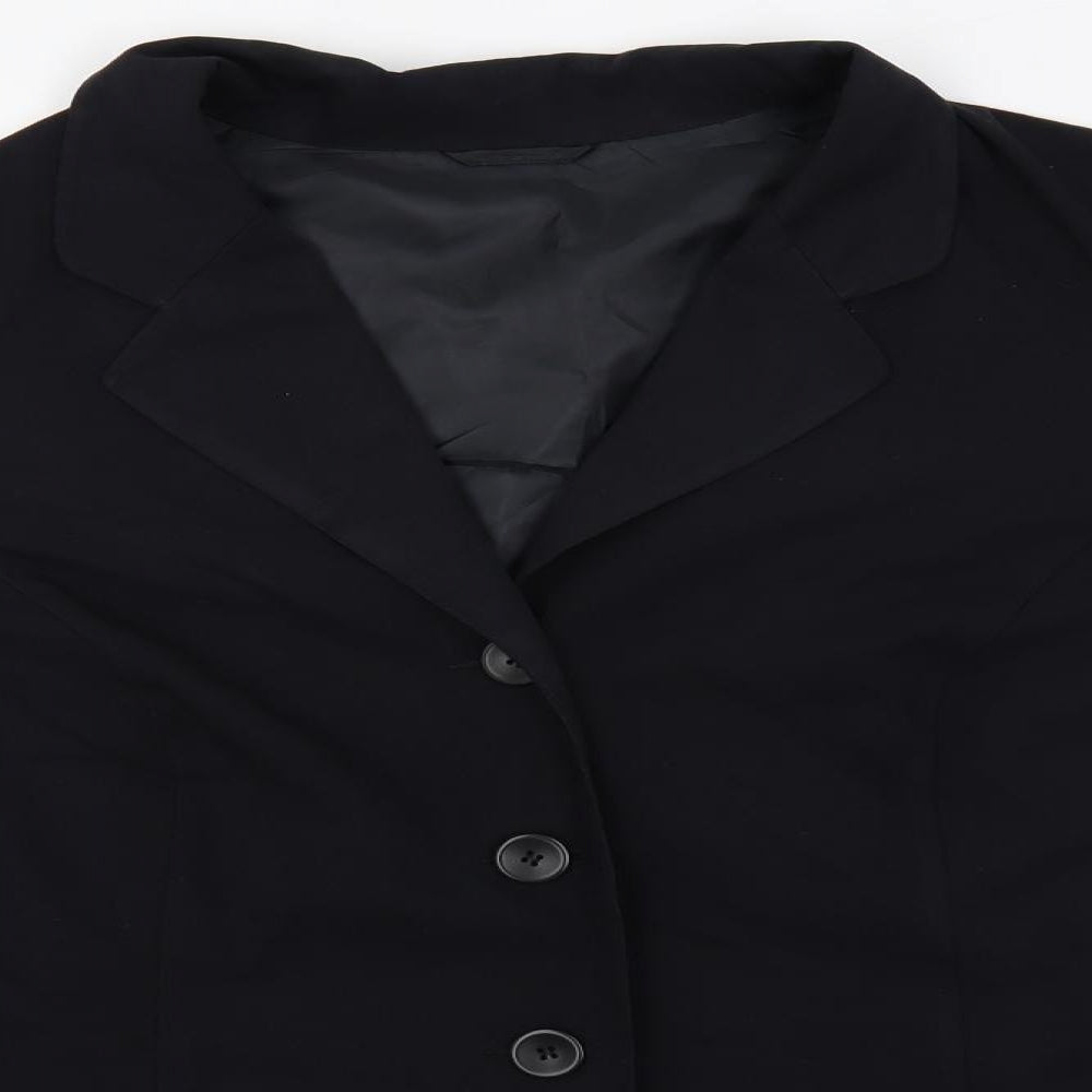 essence Womens Blue Jacket Blazer Size 24 Button