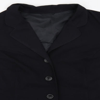 essence Womens Blue Jacket Blazer Size 24 Button