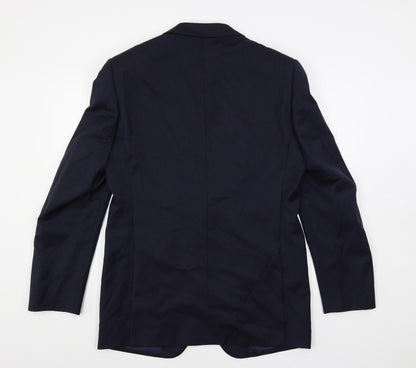 Mens UK Size 40 Marks and Spencer Regular Blue Suit Jacket