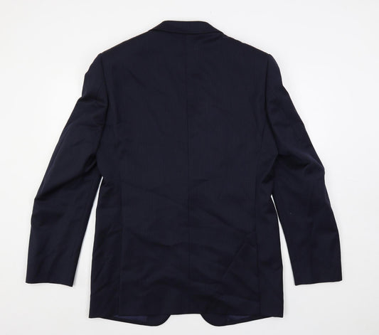 Mens UK Size 40 Marks and Spencer Regular Blue Suit Jacket