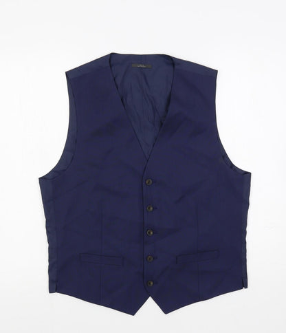 Mens UK Size 40 Marks and Spencer Regular Blue Suit Jacket